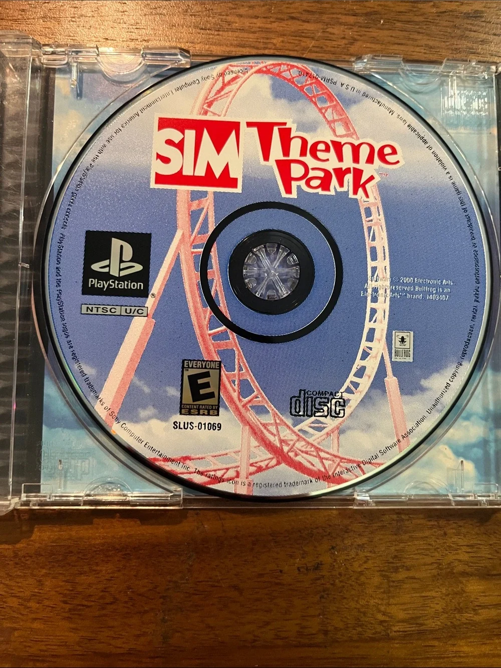 Sim Theme Park for the original Sony PlayStation 1 (PS1) by Electronic Arts CIB
